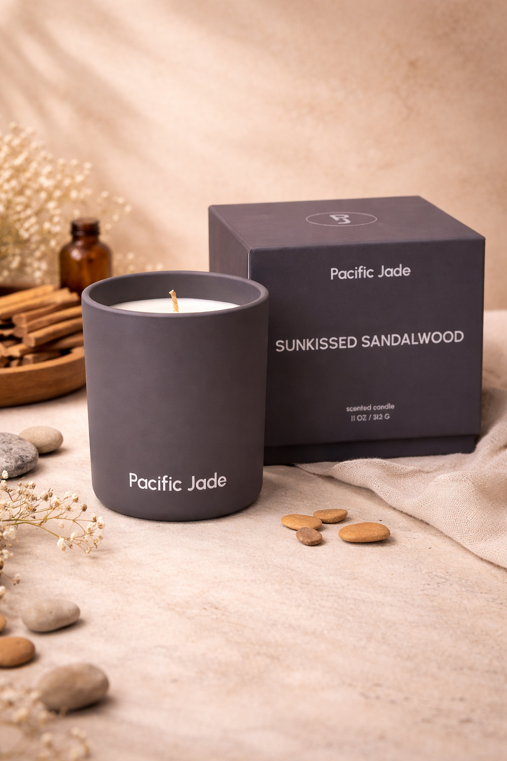 Healthy, Non-Toxic Natural Scent Soy Wax Stress Relief Candle